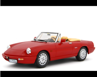 Alfa Romeo Spider 1.6 - 2.0i 1990 ROSSO ALFA Laudoracing 1:18 Resinemodell (Türen, Motorhaube... nicht zu öffnen!)